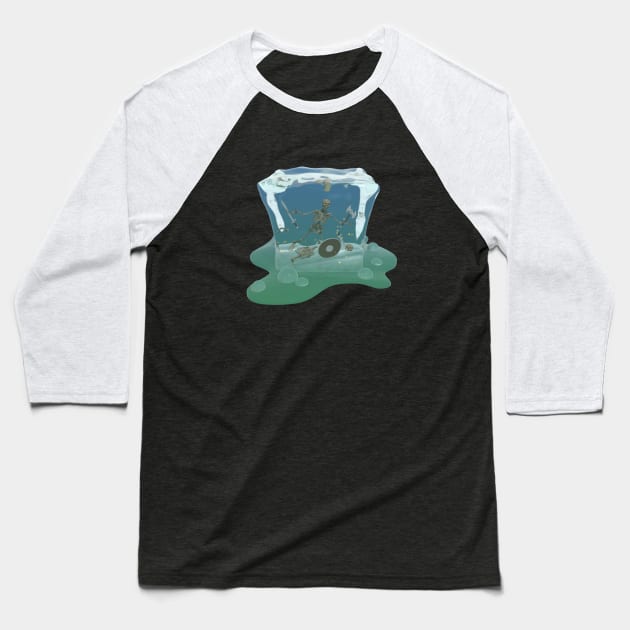 Gelatinous Cube 3D Baseball T-Shirt by CCDesign